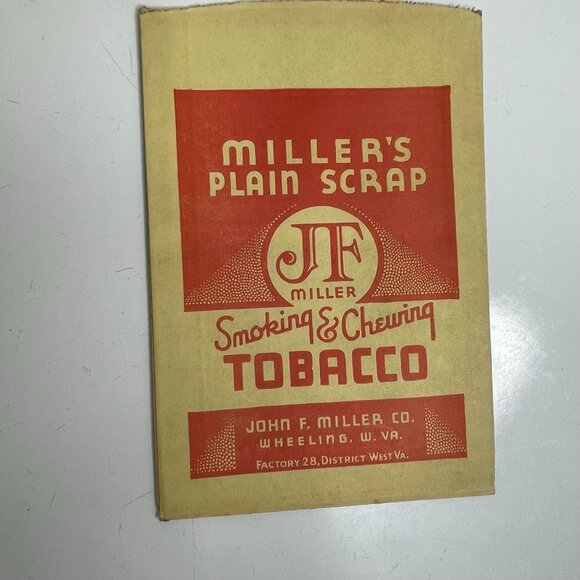 Vintage JF Millers Smoking Chewing Tobacco Paper Packets Tobacciana Advertising - Picture 2 of 4